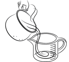 Étape 5 : Verser la quantité d’eau bouillie requise dans une tasse à mesurer stérilisée. Étape 5 : Verser la quantité d’eau bouillie requise dans une tasse à mesurer stérilisée.