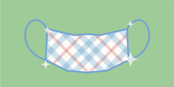 A clean reusable face covering