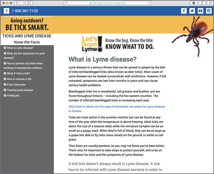 Let's Target Lyme Website